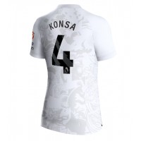 Camisa de Futebol Aston Villa Ezri Konsa #4 Equipamento Secundário Mulheres 2023-24 Manga Curta